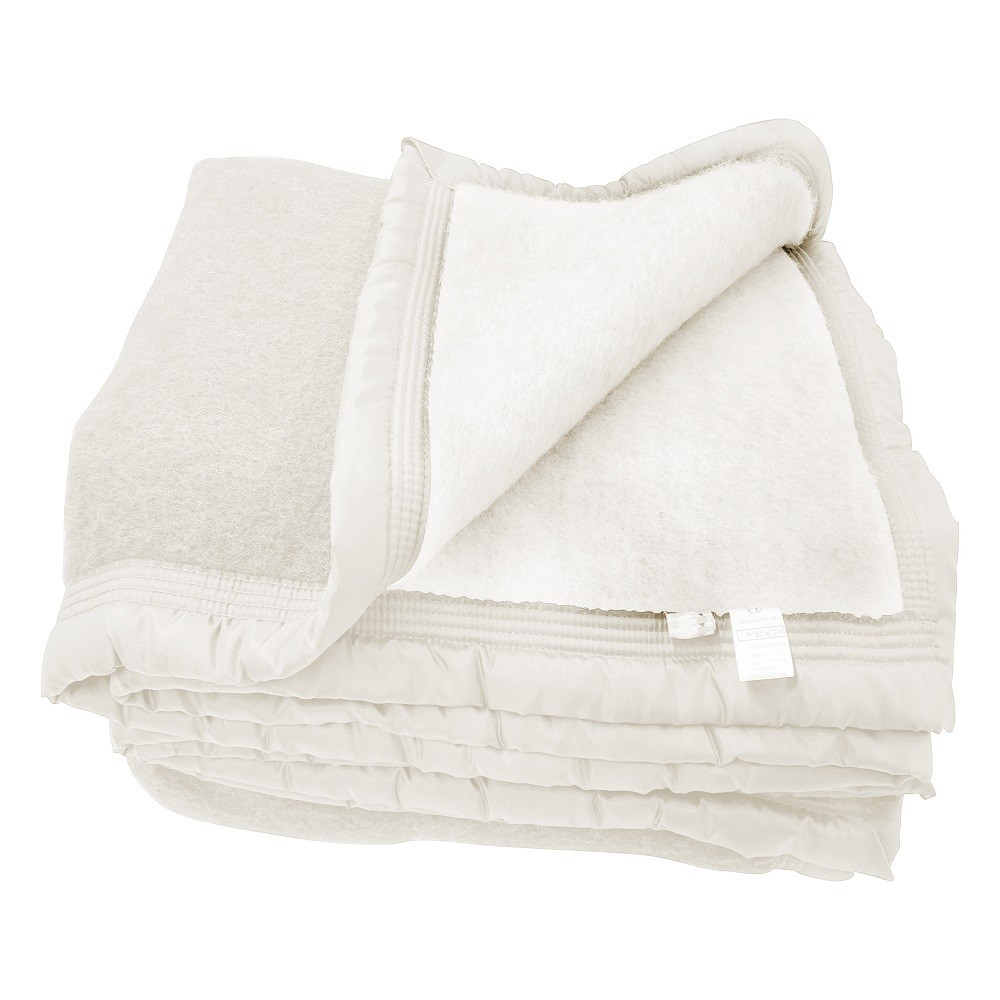 Couverture enn laine écru